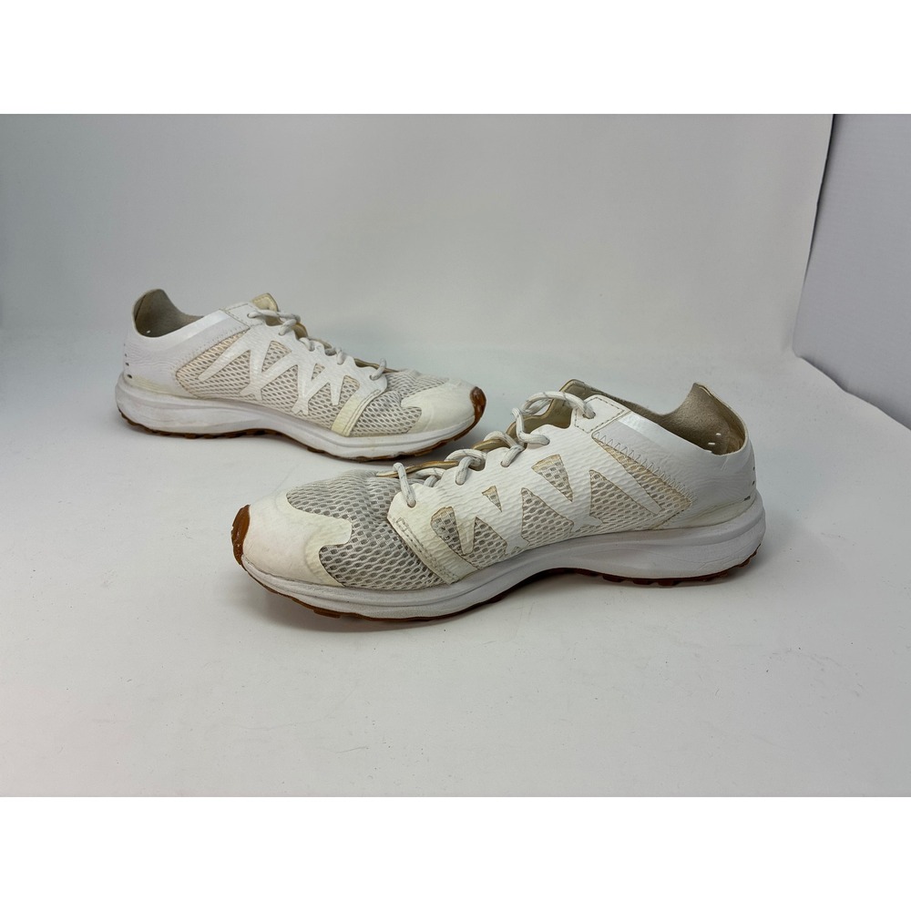 The North Face Litewave Flow Lace II Women 7.5 White Tan Mesh Sneakers NF0A39IY